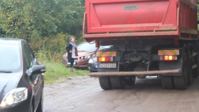 Szlaban na ul. Lewandowej w Olsztynie