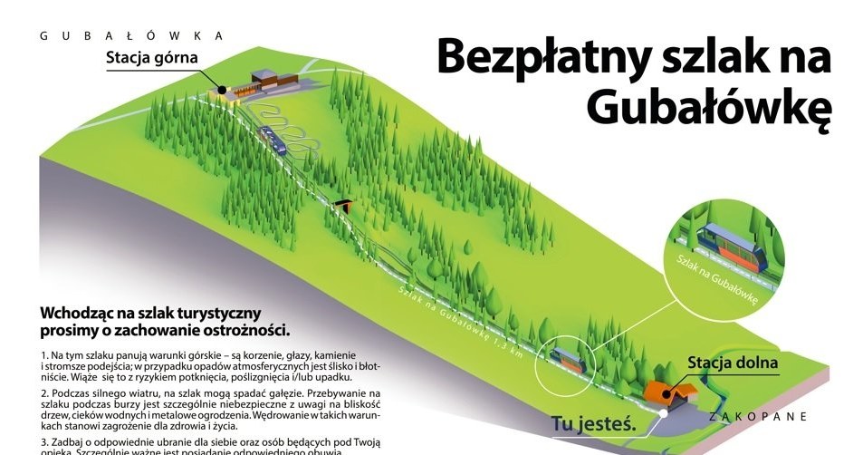 Szlak na Gubałówkę jest już bezpłatny /PKL /