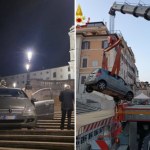 Szok w Rzymie. Wjechał autem na Schody Hiszpańskie