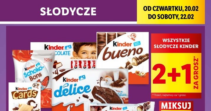 Szokująca promocja! Lidl przecenia wszystkie słodycze Kinder tak mocno, że trudno w to uwierzyć! /Lidl /INTERIA.PL