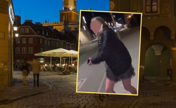 Szokujące nagranie z centrum Poznania. 35-latka zatrzymana, będą zarzuty
