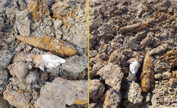 Szokujące odkrycie na działce na Mazowszu. Saperzy znaleźli kilkadziesiąt pocisków z II wojny światowej