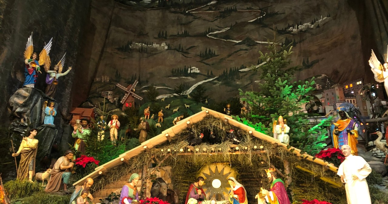 Szopka u Franciszkanów w Katowicach-Panewnikach