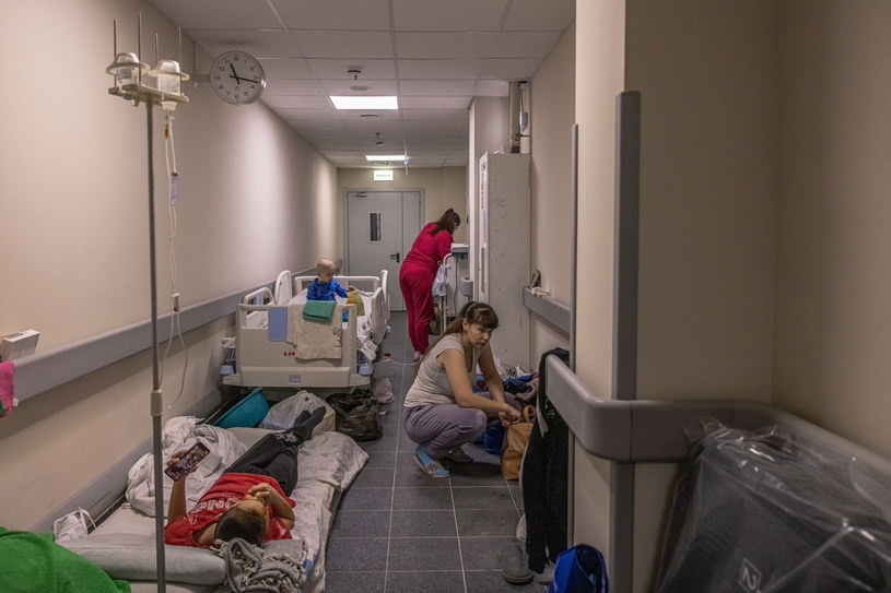 Szpital dziecięcy w Kijowie /ROMAN PILIPEY /PAP/EPA