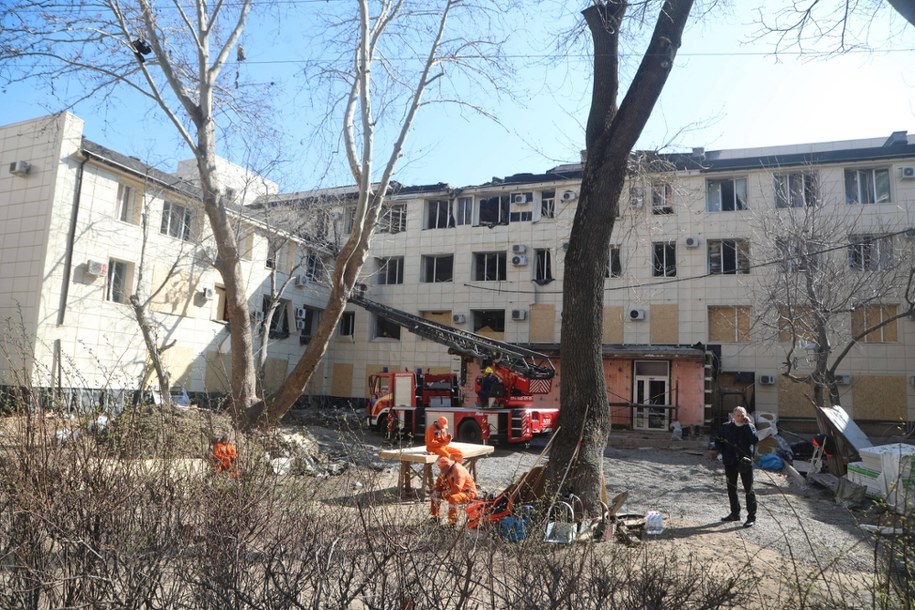 Szpital położniczy w Odessie po uderzeniu rosyjskiego drona, Ukraina, 28 marca 2026 /	AA/ABACA /PAP