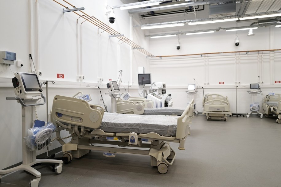Szpital tymczasowy w Pyrzowicach /Andrzej Grygiel /PAP