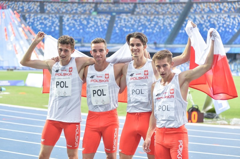 Uniwersjada. Brązowy medal polskiej sztafety 4x400 m ...