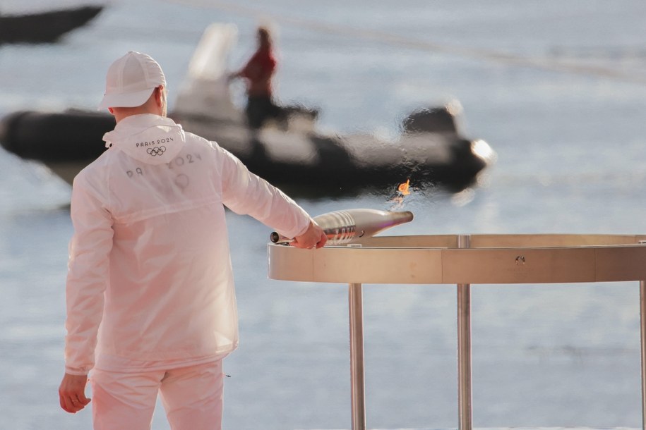 Sztafeta olimpijska w Marsylii /THIBAUD MORITZ /PAP/Abaca