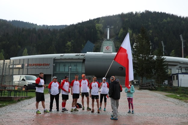 Sztafeta RMF FM tuż przed startem w Zakopanem /Józef Polewka /RMF FM