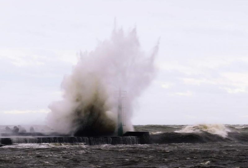 Sztorm na Bałtyku, 18.02.2022 r. /Fot. Info Meteo – Północ Pl. /Materiały prasowe