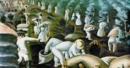 Sztuka brazylijska: Cândido Portinari, La Récolte du café, 1935 /Encyklopedia Internautica