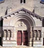 Sztuka romańska: portal w katedrze Saint-Trophime, Arles, XII w. /Encyklopedia Internautica