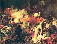 Sztuka romantyzmu, Eugene Delacroix, Śmierć Sardanapala, 1827 /Encyklopedia Internautica