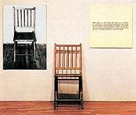 Sztuka Stanów Zjednoczonych, Joseph Kosuth, Jedno i trzy krzesła, 1665 /Encyklopedia Internautica