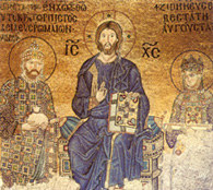 Sztuka turecka, Chrystus Pantokrator, mozaika z XI w. w Hagia Sophia /Encyklopedia Internautica
