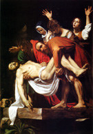 Sztuka włoska, Caravaggio, Złożenie do grobu, 1602-04 /Encyklopedia Internautica