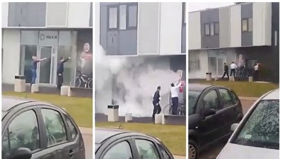 Szubin: Mężczyzna obrzucił komisariat policji koktajlami Mołotowa