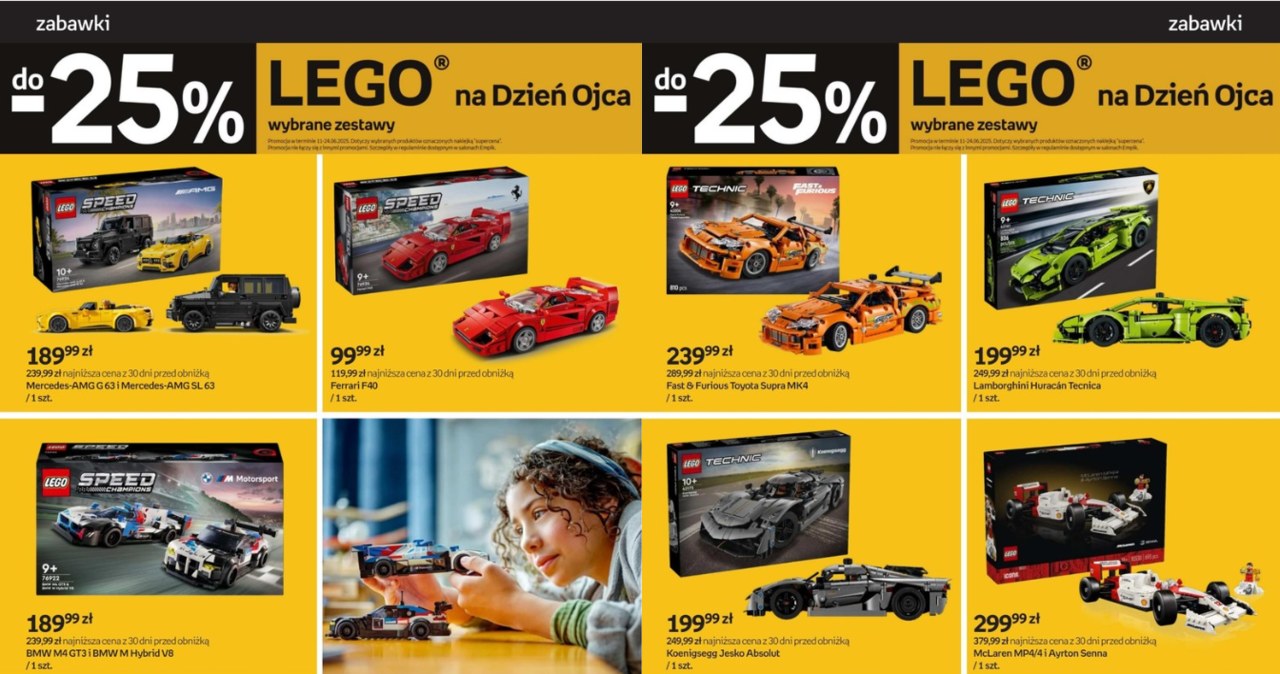 Szukasz prezentu na Dzień Taty? Empik przecenił najlepsze zestawy klocków LEGO! /Empik /INTERIA.PL