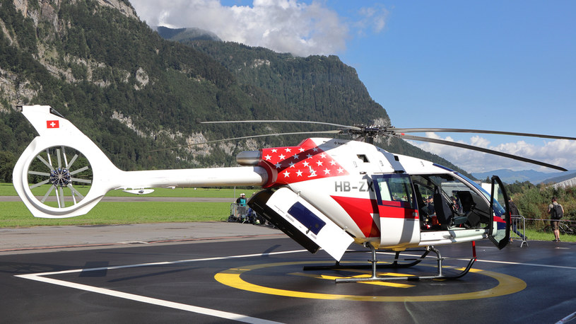Szwajcaria może być perspektywicznym obszarem współpracy z polskimi firmami. Nz. prezentacja prototypu śmigłowca z kompozytu Grupy Kopter w kantonie Glarus /123RF/PICSEL