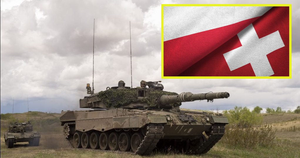 Szwajcarzy zastanawiają się nad pomysłem przekazania swoich czołgów Leopard 2 krajom, które wysłały najwięcej broni pancernej Ukrainie. Polska może na tym najbardziej skorzystać /@sentdefender /Twitter