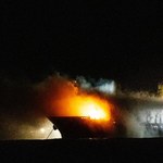 Szwecja. Wciąż trwa gaszenie pożaru na statku w pobliżu Göteborga
