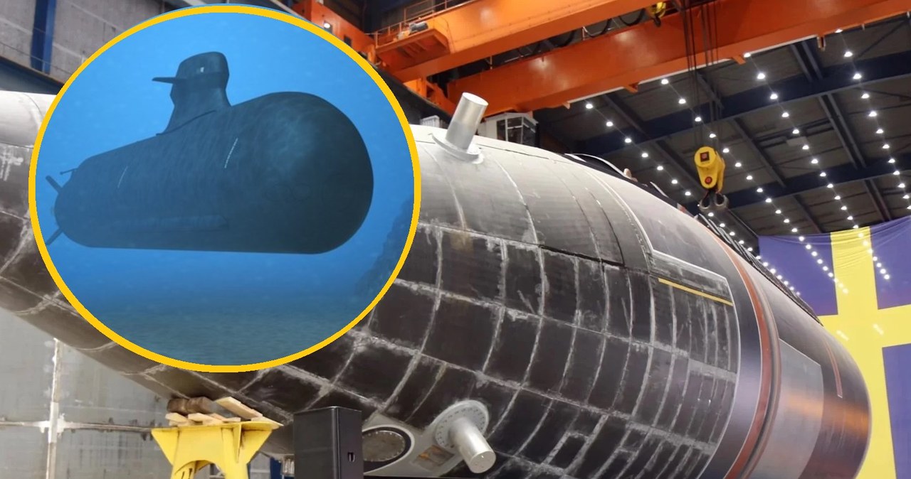 Szwedzi budują potężną łódź podwodną, która ma być niewidzialna dla radarów... /materiały prasowe