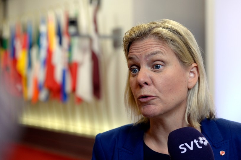 Szwedzka minister finansów Magdalena Andersson /THIERRY CHARLIER /AFP