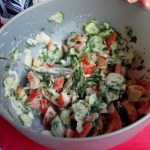 Szybka sałatka do obiadu. Pasuje do każdego dania, wychodzi soczysta i chrupiąca