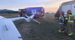 Szybowiec spadł na płytę lotniska. Tragiczny wypadek w Bielsku-Białej