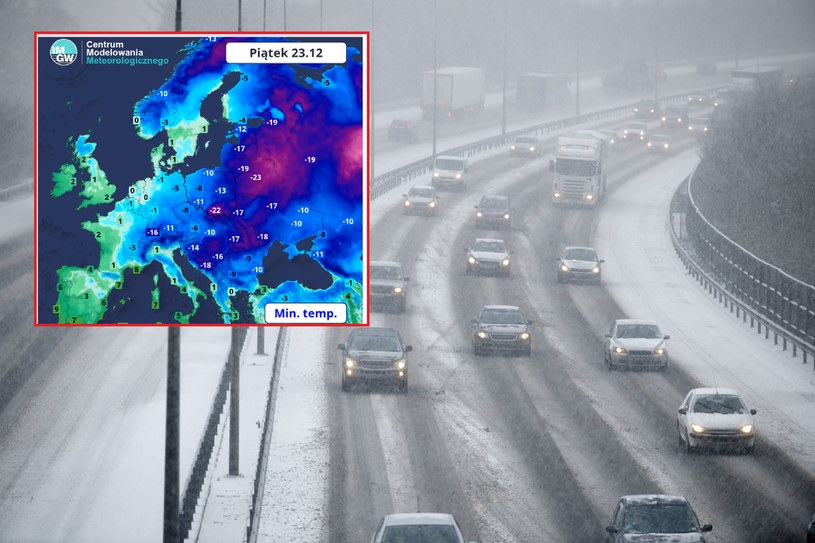 Szykujcie się na pogodowy armagedon nad Polską. Nawet -20 stopni mrozu i śnieżyce. Niebezpiecznie może być zwłaszcza na drogach /123RF/PICSEL