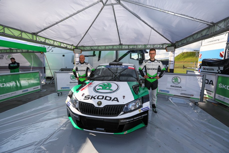 Szymon Gospodarczyk i Mikołaj Marczyk na 76. Rajdzie Polski /Rajdowe Samochodowe Mistrzostwa Polski /