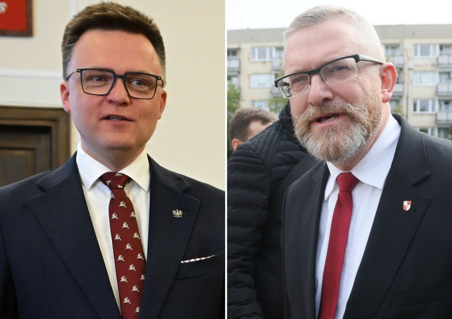 Szymon Hołownia, Grzegorz Braun, fot. EastNews/Wojciech Olkuśnik /Radek Pietruszka /PAP