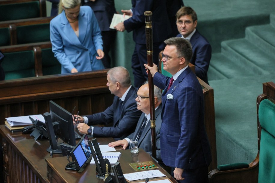 Szymon Hołownia w Sejmie /Rafał Guz /PAP