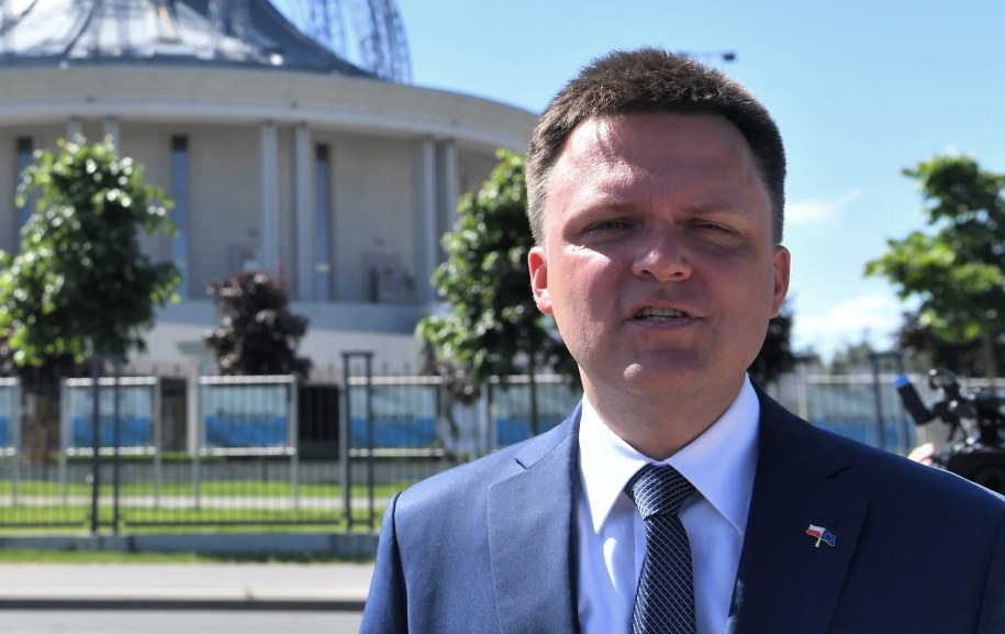 Szymon Hołownia w Toruniu /\Tytus Żmijewski /PAP