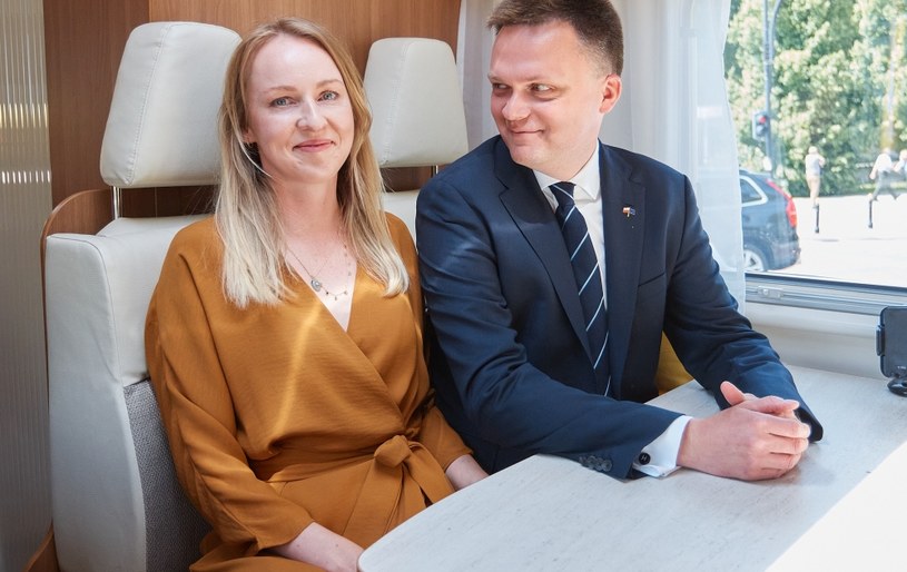 Szymon Hołownia z żoną /Hubert Mathis /Agencja FORUM