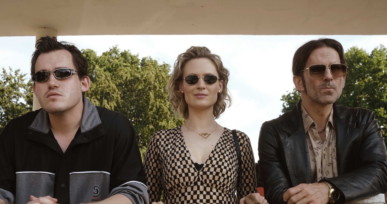 Szymon Kukla, Agnieszka Żulewska i Marcin Bosak na planie "Wielkiej Warszawskiej" /Grzegorz Press /materiały prasowe