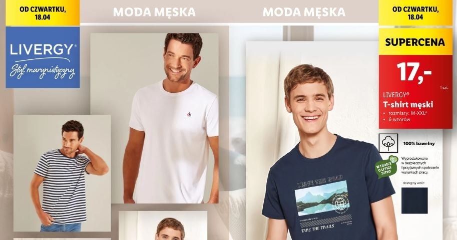 T-shirty dla mężczyzn za 17 zł w Lidlu! /Lidl /INTERIA.PL