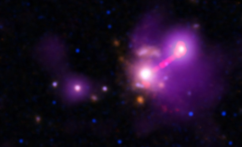 Ta galaktyka pochłonęła wszystkie swoje towarzyszki /NASA/CXC/Univ. z Turynu/V. Missaglia i wsp. /NASA