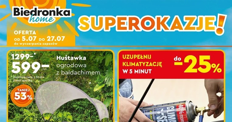 Ta huśtawka zrobi furorę w ogrodzie i na tarasie! Zaoszczędzisz aż 700 zł! /Biedronka Home /INTERIA.PL