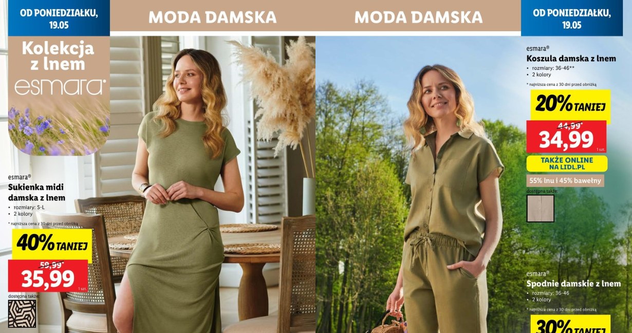 Ta lniana kolekcja z Lidla to hit sezonu. Ceny zaskakują! /Lidl /INTERIA.PL