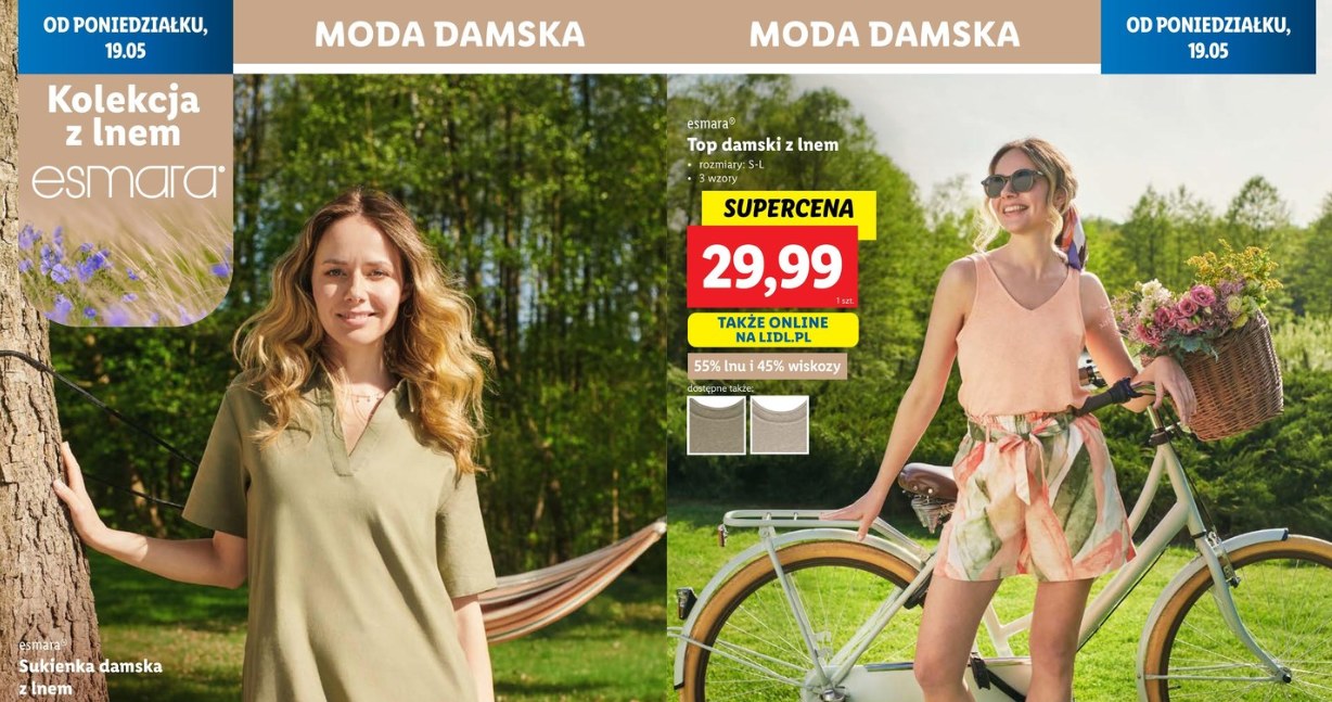 Ta lniana kolekcja z Lidla to hit sezonu. Ceny zaskakują! /Lidl /INTERIA.PL