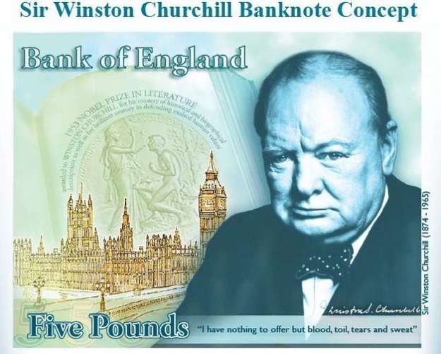 Ta ma wyglądać pierwszy brytyjski plastikowy banknot /BANK OF ENGLAND /PAP/EPA