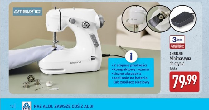 Ta minimaszyna z Aldi odmieni Twoje podejście do szycia! /Aldi /INTERIA.PL