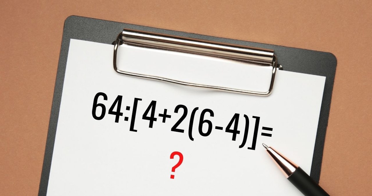 Ta zagadka przypomina podstawowe zasady. Trzeba zwracać uwagę na kolejność działań. /Canva Pro /Canva Pro