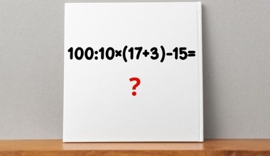 Ta zagadka to łatwizna. Liczby same układają się w prawidłowy wynik