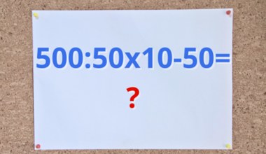 Ta zagadka wymaga dobrej kolejności działań. Które wykonasz najpierw?