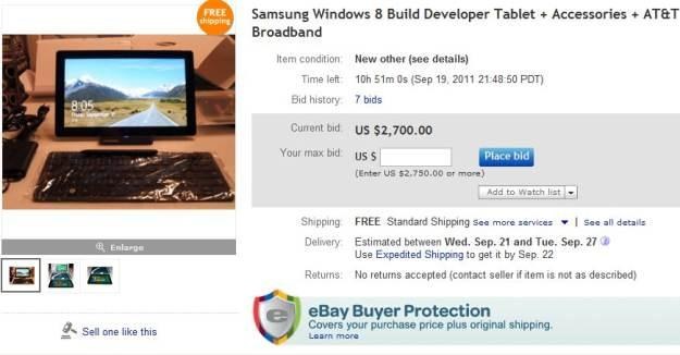 Tablet z Windows 8 już do kupienia na internetowej aukcji /gizmodo.pl