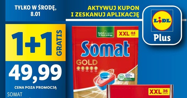 Tabletki do zmywarki Somat gratis w Lidlu! /Lidl