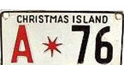 Tablica rejestracyjna z Christmas Island z 1972 roku /INTERIA.PL