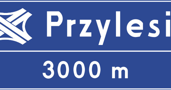 Tablica węzła drogowego na autostradzie /Informacja prasowa